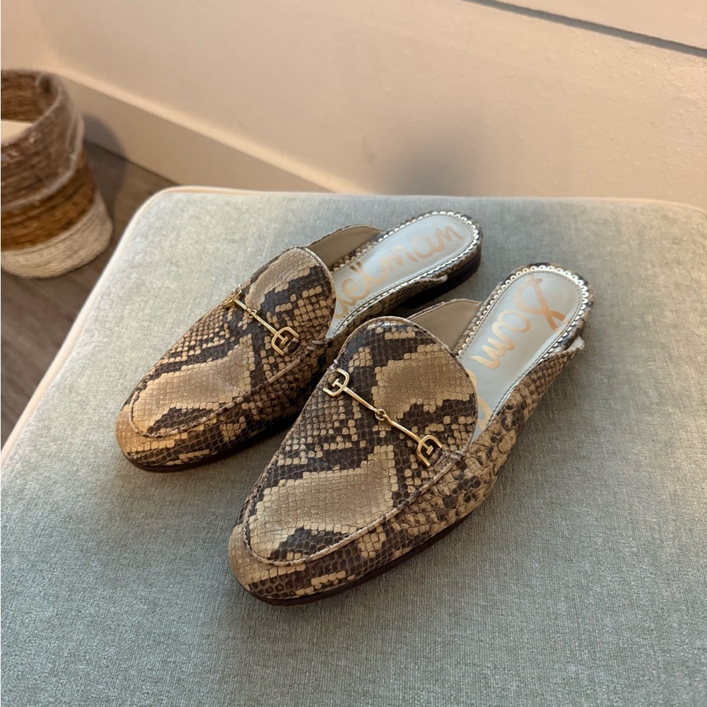 Sam Edelman Women's Snake Print Loafers